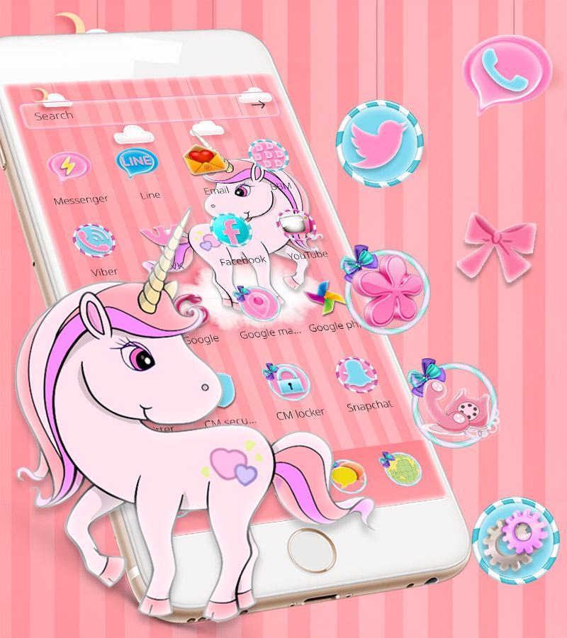 Pelangi Unicorn Tema Poni Kecil For Android Apk Download