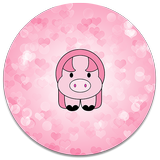 XP Theme Beauty Pink Pig 아이콘