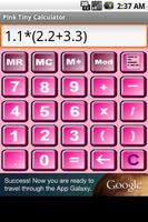 Calculadora Tiny Pink Poster
