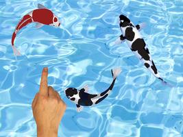 Koi Fishing Fingers Game syot layar 1