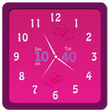 Pink Watch Widget 아이콘