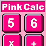 Pink calculator icône