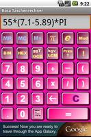 Pink calculator Affiche