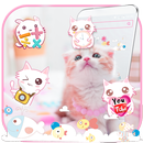 Pink Cat Cute Kitty Theme APK