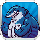 The pink Fish vs shark! Run icon