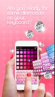 Pink Glitter Keyboard Theme capture d'écran 1