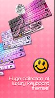 Pink Glitter Keyboard Theme capture d'écran 2