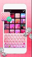 Pink Glitter Keyboard Theme capture d'écran 3
