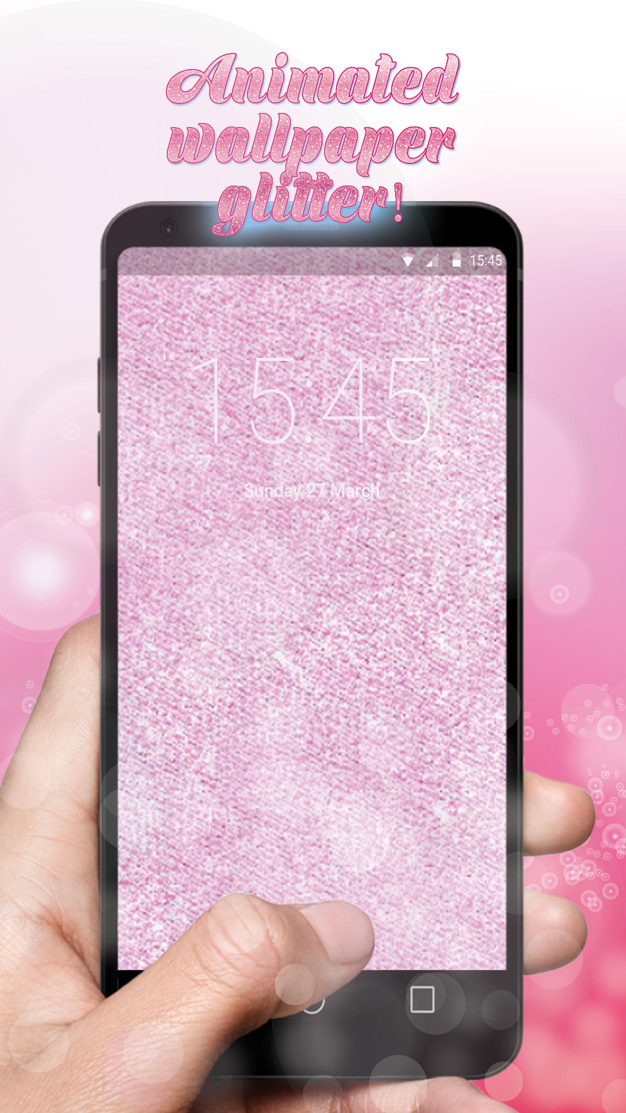 ดาวน์โหลด Pink Glitter Lock Screen Wallpaper APK สำหรับ Android