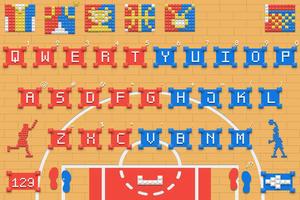 Building Blocks of Basketball Keyboard Theme poster