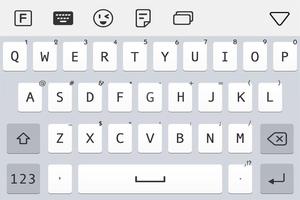iOS11  Keyboard penulis hantaran