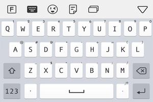 iOS11  Keyboard plakat