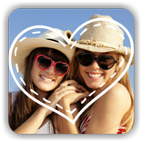 Love Text Photo Frame