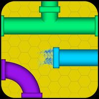 Pipe game pipe twister puzzle โปสเตอร์