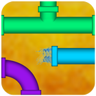 Plumbing game Pipes puzzle and twister ไอคอน
