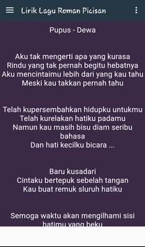 Lirik Lagu Roman Picisan For Android Apk Download