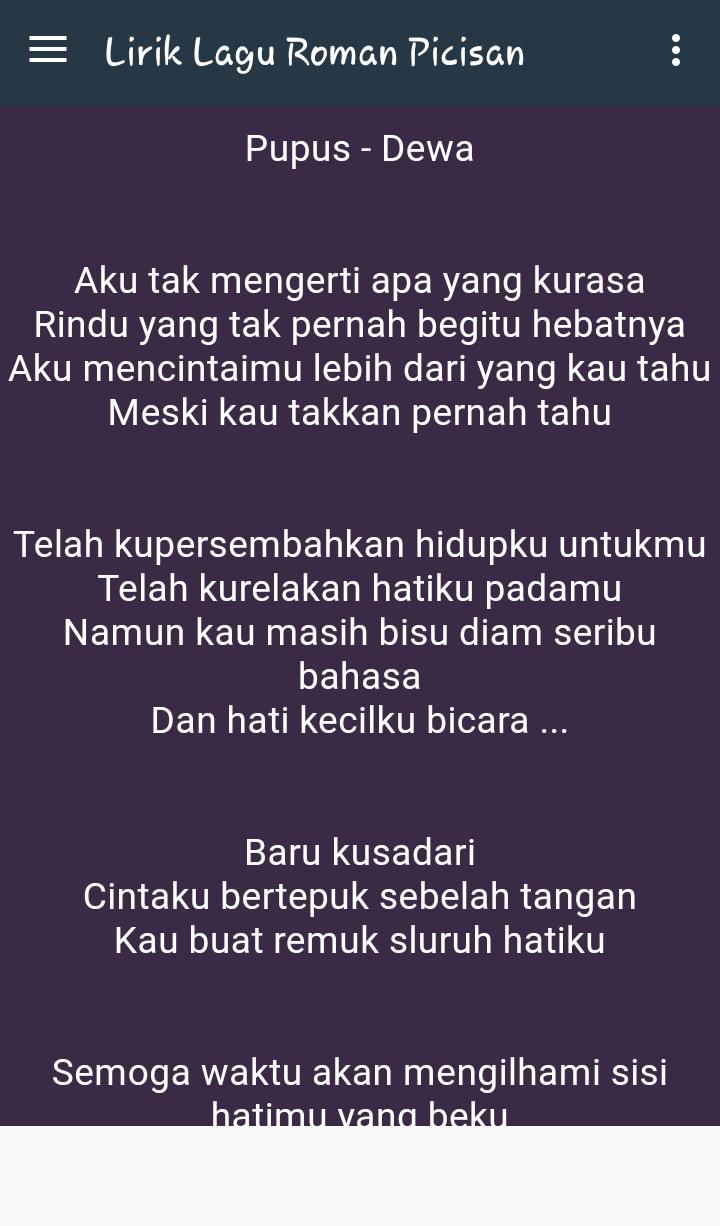 Lagu Yang Cocok Untuk Cinta Bertepuk Sebelah Tangan - Pintar Mencocokan