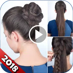 Baixar vídeos de meninas penteado passo a passo tutoriais APK