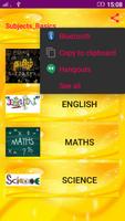 School Subjects Basics الملصق