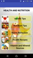 Health and Nutrition الملصق