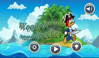 woody pirate woodpecker الملصق