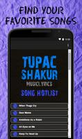 Hit Song Lyrics Of 2Pac Shakur!! الملصق
