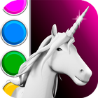 Icona Unicorn 3D Coloring Book