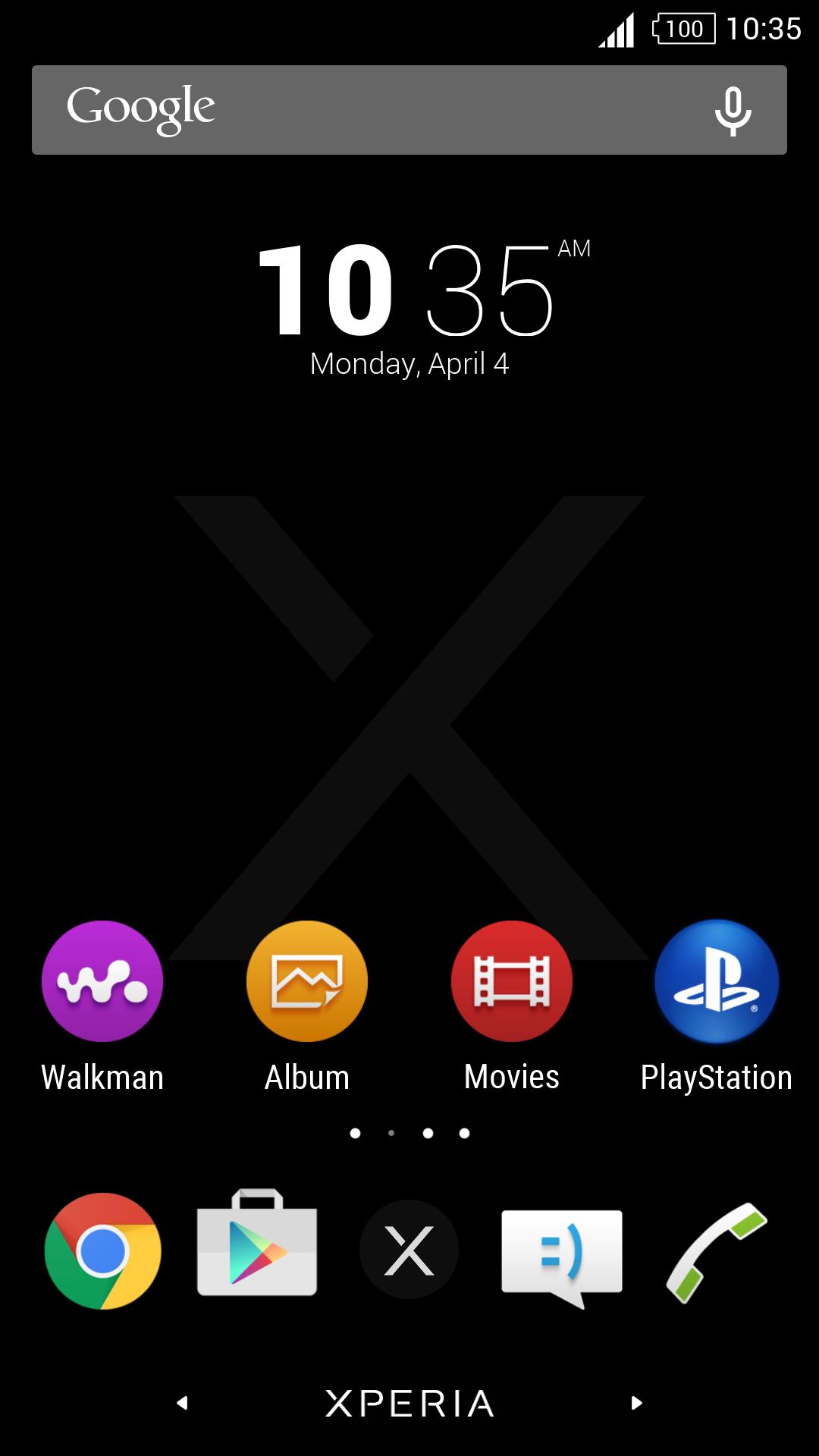 Simple Xperia Logo Theme Black For Android Apk Download