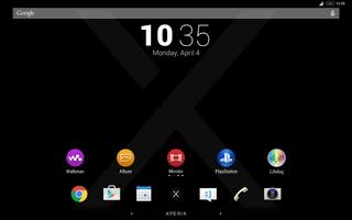 Xperia Logo Theme Black imagem de tela 1