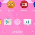 Simple Xperia Logo Theme Pink