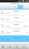 TimeTable Lite پوسٹر