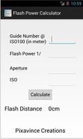 Flash Power Calculator Affiche