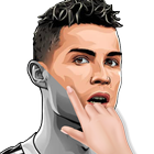 Pixel Art Football Player Coloring Color by Number ikon