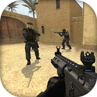 Moderner Counter Terrorist FPS schießen Zeichen