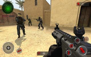 Moderner Counter Terrorist FPS schießen Plakat