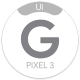 Google Pixel 3 Launcher Theme Zeichen