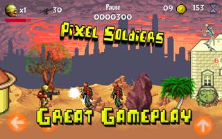 Pixel Soldiers Vs Zombies: Metal Zombie shooter الملصق