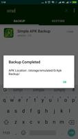 برنامه‌نما Simple APK Backup Share عکس از صفحه