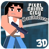 Pixel San Andreas Craft Crime City icon
