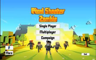 Pixel Shooter Zombie Affiche
