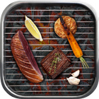 Grill Recipes Grilled Food icône