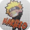 Color by Number Naruto Pixel art sandbox coloring APK