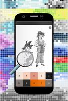 Colorear Goku Pixel By Number Art capture d'écran 1