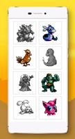 Color by Number Pokemon Pixel Art captura de pantalla 1