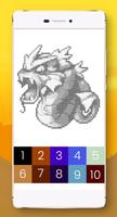 Color by Number Pokemon Pixel Art syot layar 2