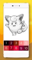 Color by Number Pokemon Pixel Art imagem de tela 3