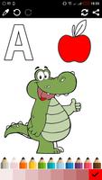 ABC Kids Coloring Book - Alphabet, Animals, Fruit 海报