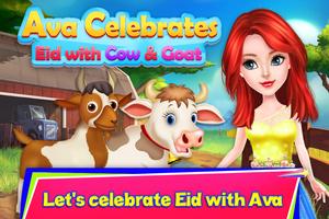 Ava用牛和山羊庆祝Eid - Bakra Eid 海报