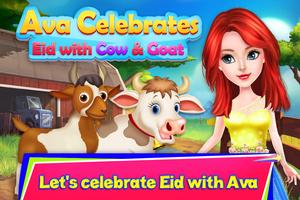 Ava celebra Eid con vaca y cabra - Bakra Eid Poster