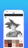 Goku Ultra Color By Number - Pixel Art screenshot 1
